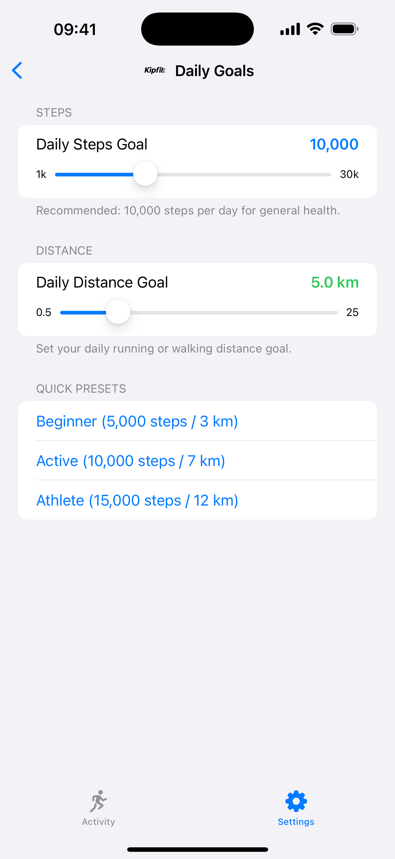 Daily Goals