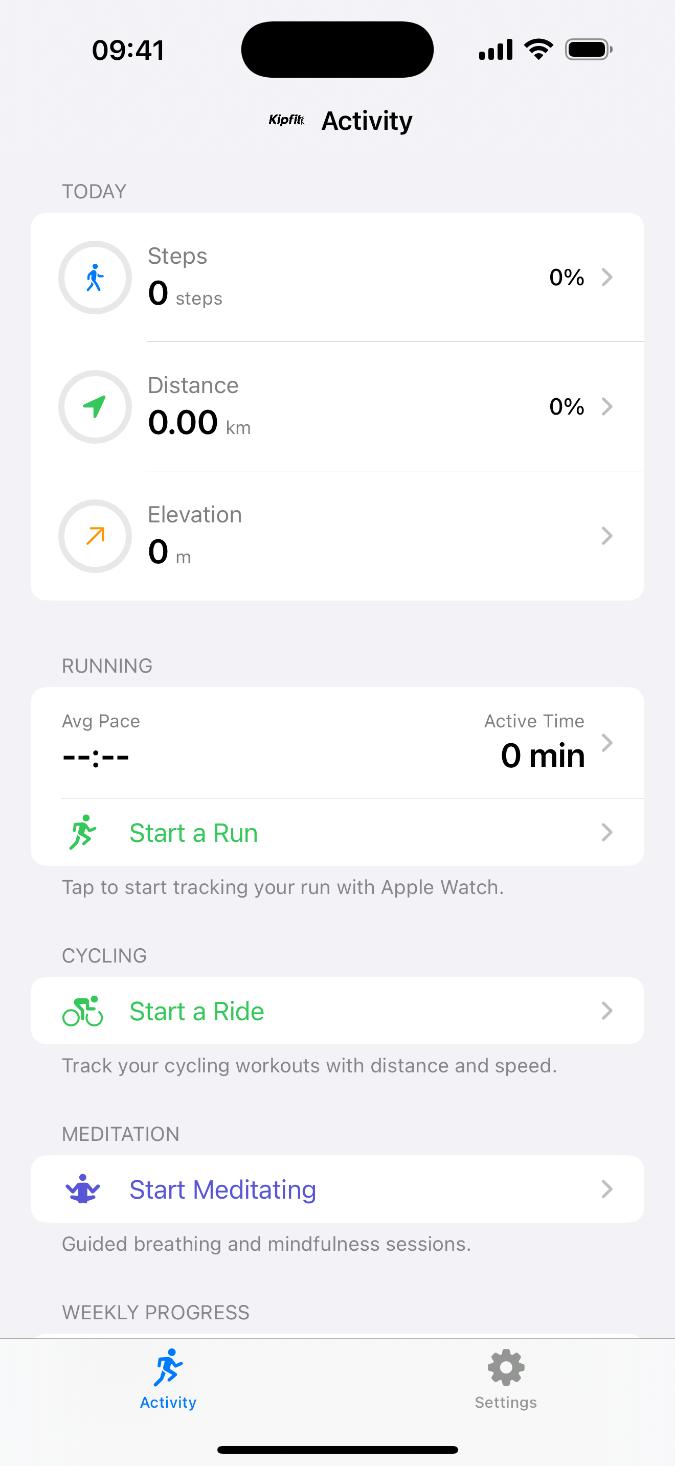 Kipfit Dashboard